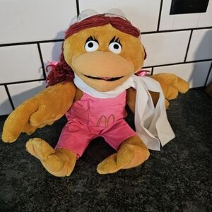 80s McDonald's Birdie The Early Bird Plush‎ Toy W/ Scarf & Goggles 12" Vtg 1984